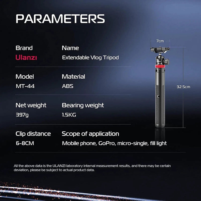 ULANZI MT-44 Extendable Phone Tripod Selfie Stick – view 6