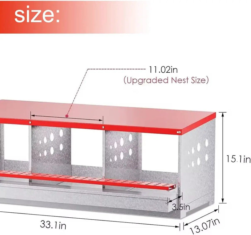 salelink.co.nz Unbranded Chicken Nesting Box with 3 Holes Chicken Nesting Box with 3 Holes | Action Outdoors NZ