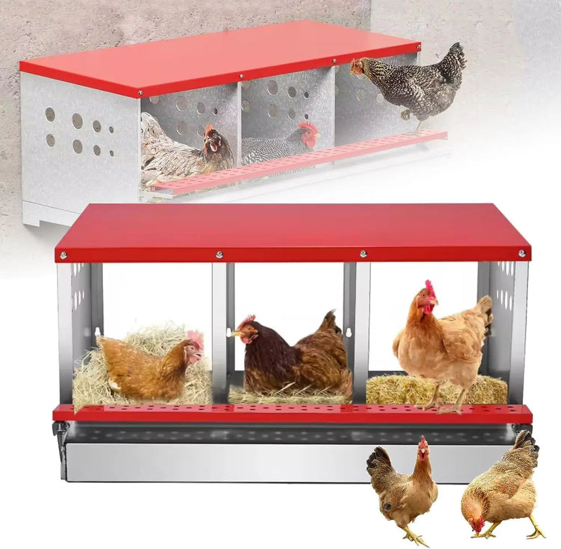 salelink.co.nz Unbranded Chicken Nesting Box with 3 Holes Chicken Nesting Box with 3 Holes | Action Outdoors NZ