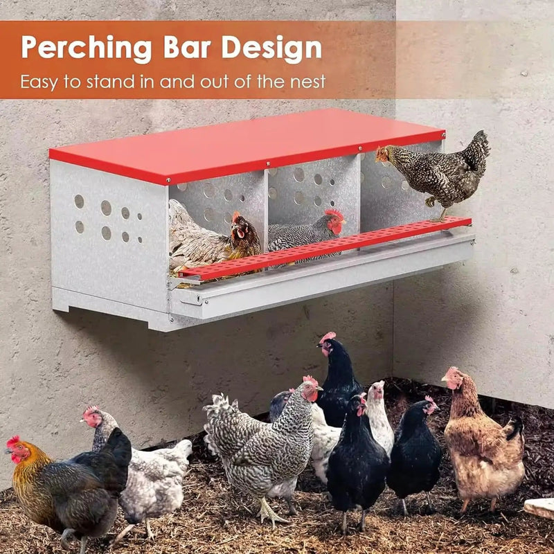 salelink.co.nz Unbranded Chicken Nesting Box with 3 Holes Chicken Nesting Box with 3 Holes | Action Outdoors NZ