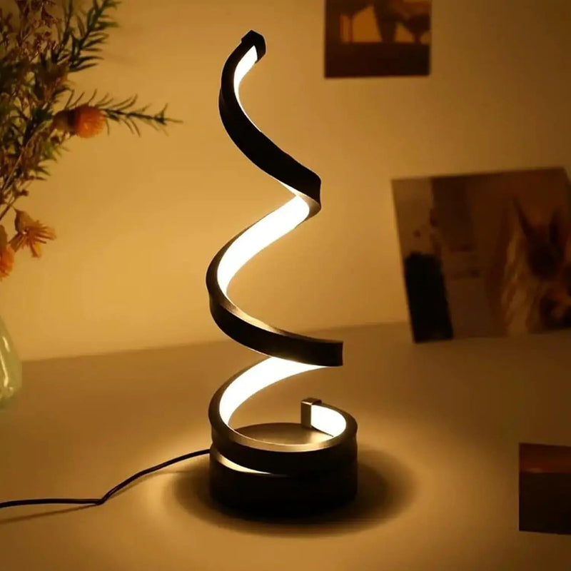salelink.co.nz Unbranded Spiral LED Table Lamp Spiral LED Table Lamp (GZJ2684) | Action Outdoors NZ