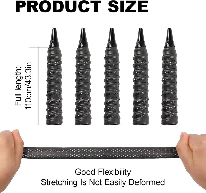 salelink.co.nz Unbranded 4Pcs Tennis Racket Grip Tapes black 4Pcs Tennis Racket Grip Tapes black | Action Outdoors NZ