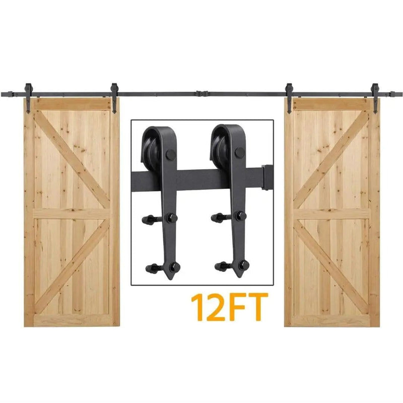 salelink.co.nz Unbranded 12FT/366cm Barn Door Hardware Kit 12FT/366cm Barn Door Hardware Kit | Action Outdoors NZ