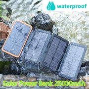 salelink.co.nz Unbranded Solar Power Bank with 4 Panels 25000mAh Solar Power Bank 25000mAh Four Panel Charger Orange