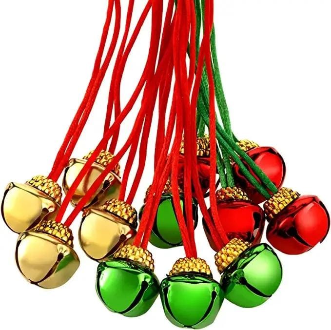 salelink.co.nz Unbranded 12Pcs Christmas Bell Necklaces 12Pcs Christmas Bell Necklaces | Action Outdoors NZ
