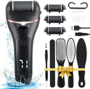 Rechargeable Electric Foot File Pedicure Kit With 3 Rollers And LCD Display – view 1