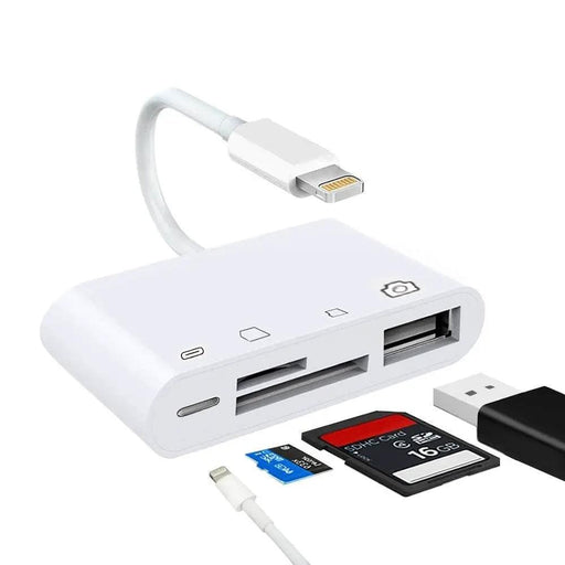 salelink.co.nz Unbranded 4 in 1 Camera Card Reader 4 In 1 Camera Card Reader USB Adapter For iPhone iPad