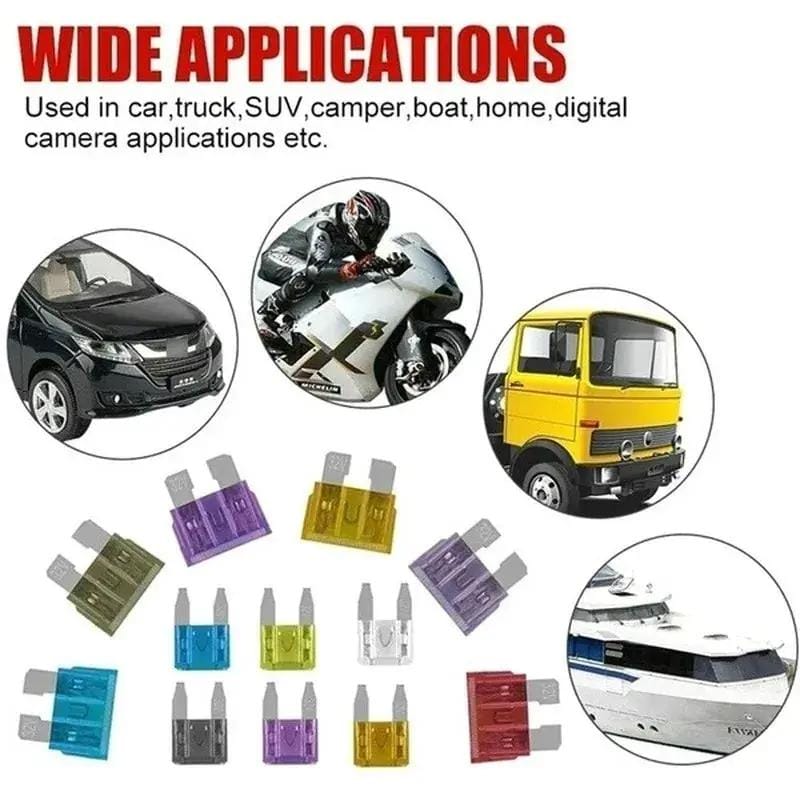 salelink.co.nz Unbranded 272PCS Auto Blade Car Fuse Assortment Kit 272Pcs Auto Blade Car Fuse Kit Assortment Set 5A 40A