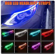 Car Soft Tube Guide Flexible LED Strip Daytime Running Light – view 2
