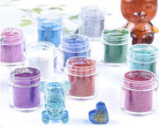 Resin Art NZ Glitter 10 Colour Holographic Super Fine Glitter 10ml 10 Colour Holographic Super Fine Glitter 10ml | NZ