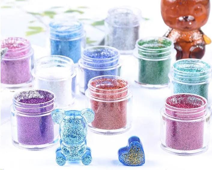Resin Art NZ Glitter 10 Colour Holographic Super Fine Glitter 10ml 10 Colour Holographic Super Fine Glitter 10ml | NZ
