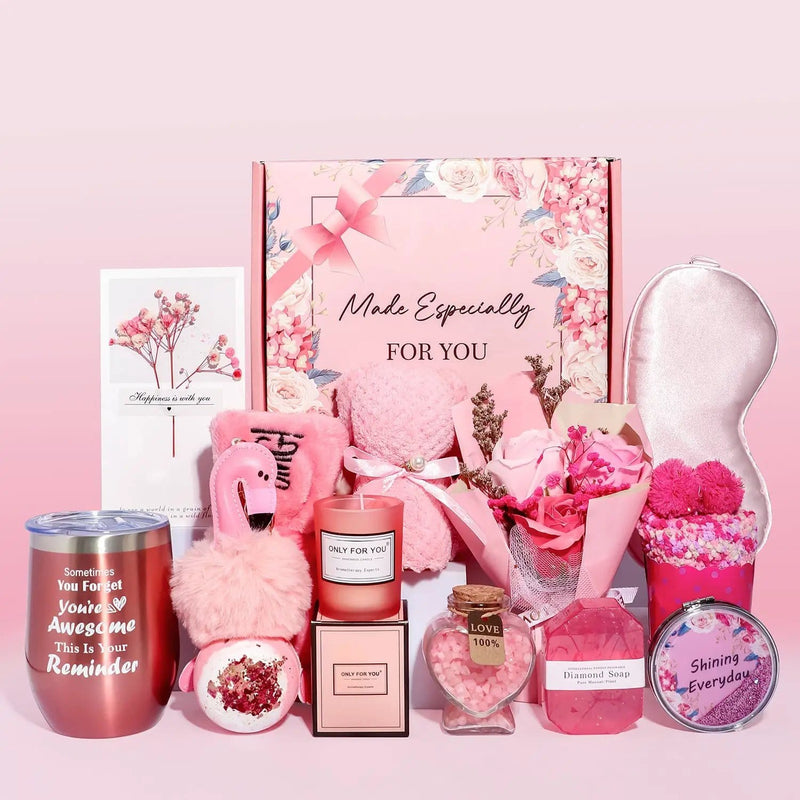 Poppy Gifts Rosy Aroma Candle Bath Gift Box Rosy Aroma Candle Bath Gift Box