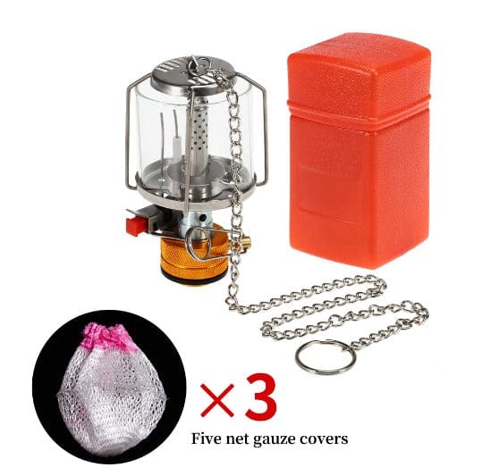Mead's Supply & Equipment Outfitters limited Camping Lighting Portable Gas Camping Lantern With Copper And Steel Electronic Ignition Portable Copper and Steel Gas Camping Lantern
