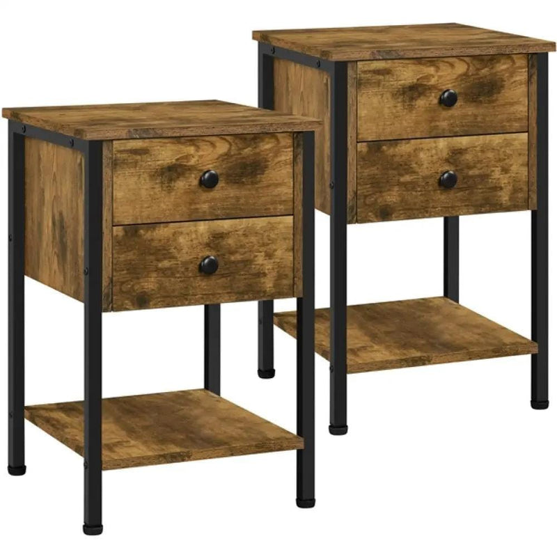 Yaheetech 1 Pair Side Table End Table Nightstand Bedside Table 1 Pair Side Table End Table Nightstand Bedside Table