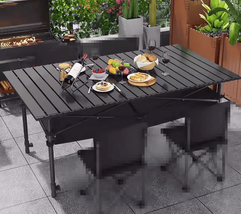 Portable Folding Table Tea Picnic Camping Barbecue Square Table 120X55X68 – view 6