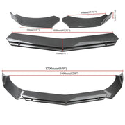 Universal Car Front Bumper Protector Lip Body Spoiler Splitter Kit – view 3