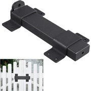 Gate Latches Flip Latch Bolt Latch Lock for Safety Door Black – view 1