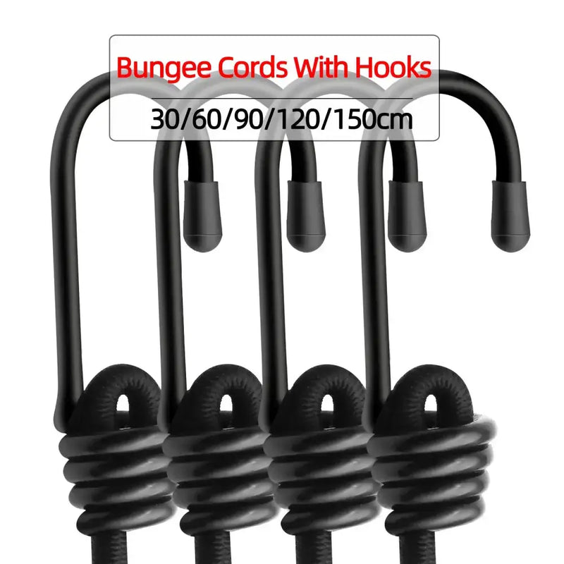 Habicare SS Bungee Cord (30cm - 150cm) Habicare Heavy Duty Bungee Cord with Hooks