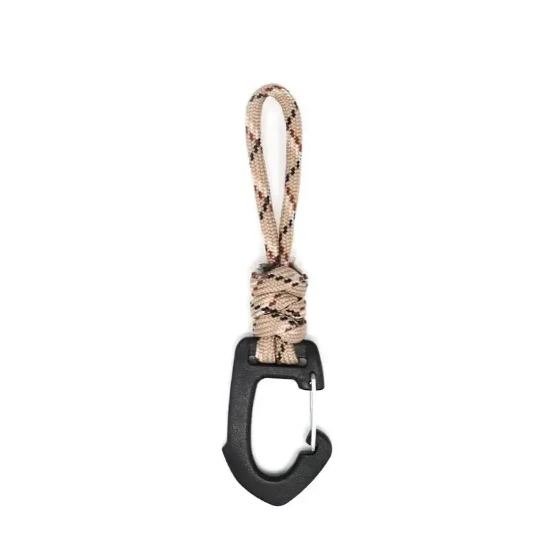 Habicare SS Triangle Hook With Rope Habicare Paracord Triangle Hook Keychain Clip