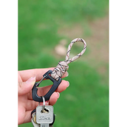 Habicare SS Triangle Hook With Rope Habicare Paracord Triangle Hook Keychain Clip