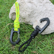 Habicare SS Triangle Hook With Rope Habicare Paracord Triangle Hook Keychain Clip