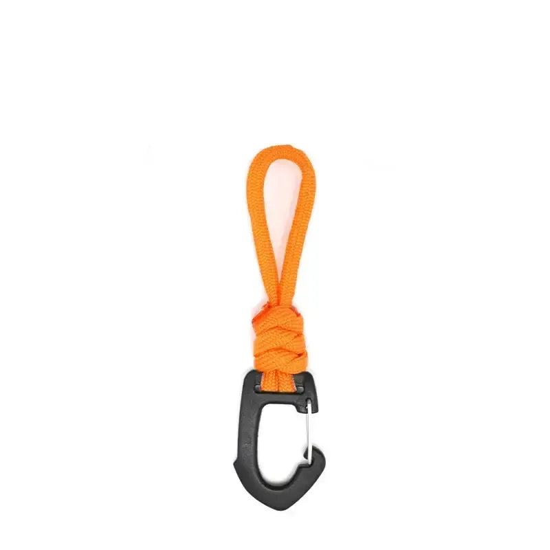 Habicare SS Triangle Hook With Rope Habicare Paracord Triangle Hook Keychain Clip