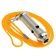 Habicare Stainless Steel Metal Whistle with Lanyard Stainless Steel Metal Whistle with Lanyard