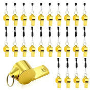 Habicare Professional Loud Stainless Steel Whistle with Rope Professional Loud Stainless Steel Whistle with Rope