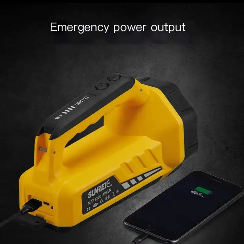 High-Power Rechargeable Spotlight Flashlight - 750m Range Emergency Rescue Torch – view 7