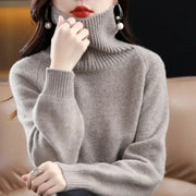 Women's 100% Merino Wool High Neck Sweater Top – view 9