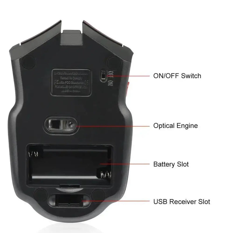 Habicare 9eight5 2.4G Wireless Gaming Mouse – 1600DPI Habicare 2.4G Wireless Gaming Mouse 1600DPI