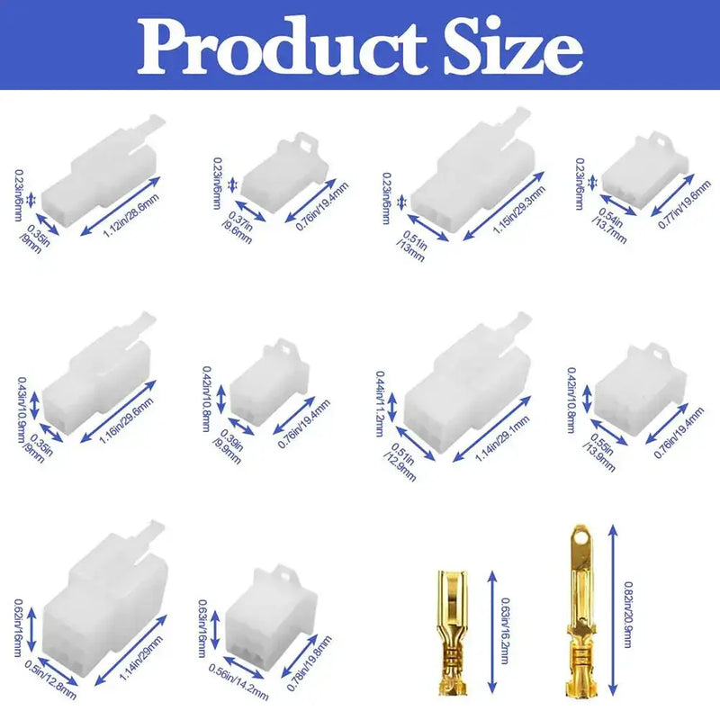 Habicare HBC 2.8mm Car Wire Connector Kit (432pcs) 2.8mm Car Wire Connector Kit 432pcs Complete Set