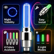 Habicare 2-8PCS Waterproof LED Bicycle Spoke & Valve Cap Lights 2-8PCS Waterproof LED Bicycle Spoke & Valve Cap Lights