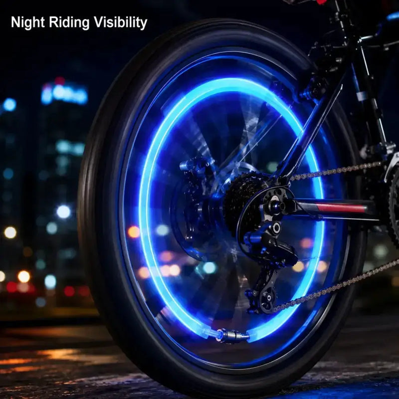 Habicare 2-8PCS Waterproof LED Bicycle Spoke & Valve Cap Lights 2-8PCS Waterproof LED Bicycle Spoke & Valve Cap Lights