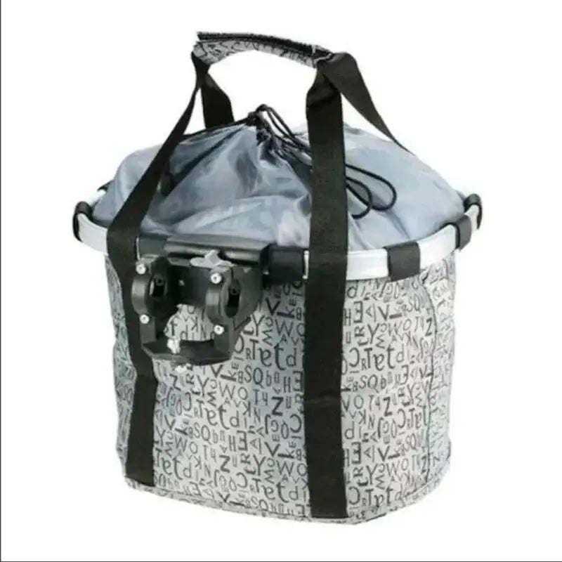 Habicare SS 2-in-1 Detachable Basket (available in Grey & Black) 2 In 1 Detachable Bicycle Front Basket For Pets