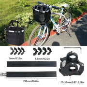 Habicare SS 2-in-1 Detachable Basket (available in Grey & Black) 2 In 1 Detachable Bicycle Front Basket For Pets
