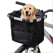 Habicare SS 2-in-1 Detachable Basket (available in Grey & Black) 2 In 1 Detachable Bicycle Front Basket For Pets