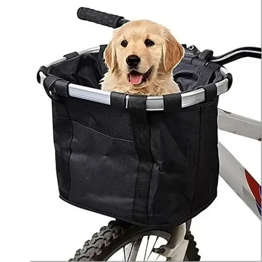 Habicare SS 2-in-1 Detachable Basket (available in Grey & Black) 2 In 1 Detachable Bicycle Front Basket For Pets