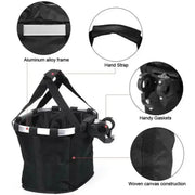 Habicare SS 2-in-1 Detachable Basket (available in Grey & Black) 2 In 1 Detachable Bicycle Front Basket For Pets