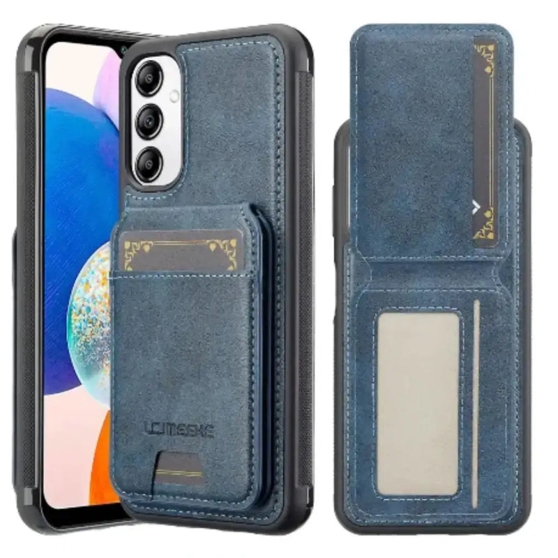 Habicare 9eight5 2-in-1 Leather Case for Samsung Series (Blue) 2 In 1 Leather Case for Samsung Series Blue