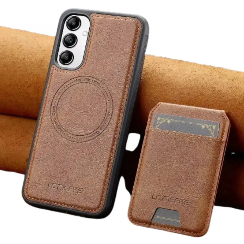Habicare 9eight5 2-in-1 Leather Case for Samsung Series (Brown) 2 In 1 Leather Case For Samsung Series Brown
