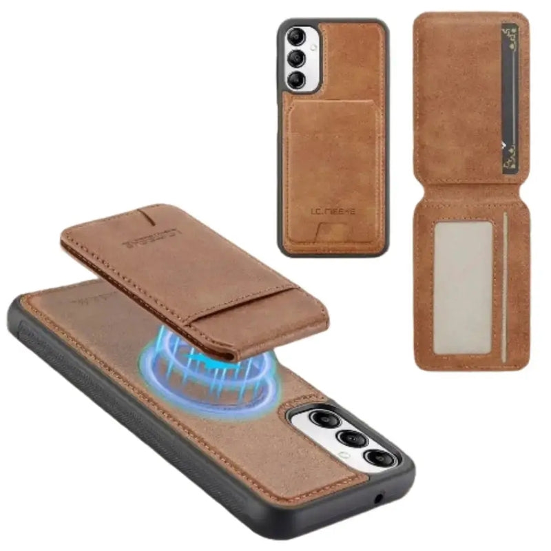 Habicare 9eight5 2-in-1 Leather Case for Samsung Series (Brown) 2 In 1 Leather Case For Samsung Series Brown
