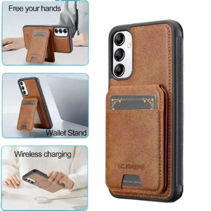 Habicare 9eight5 2-in-1 Leather Case for Samsung Series (Brown) 2 In 1 Leather Case For Samsung Series Brown