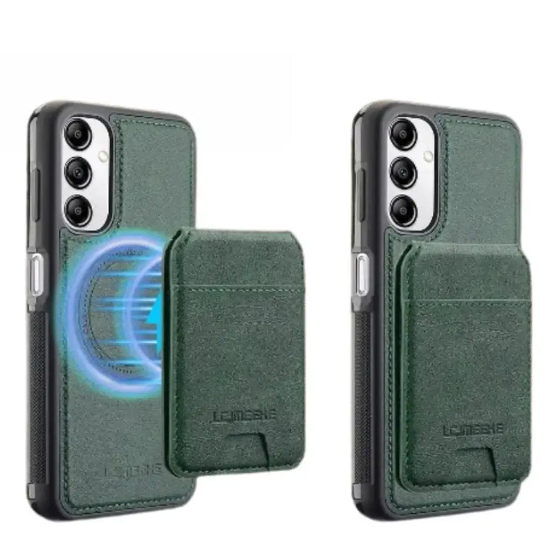 Habicare 9eight5 2-in-1 Leather Case for Samsung (Green) Habicare 2in1 Leather Wallet Case for Samsung Green