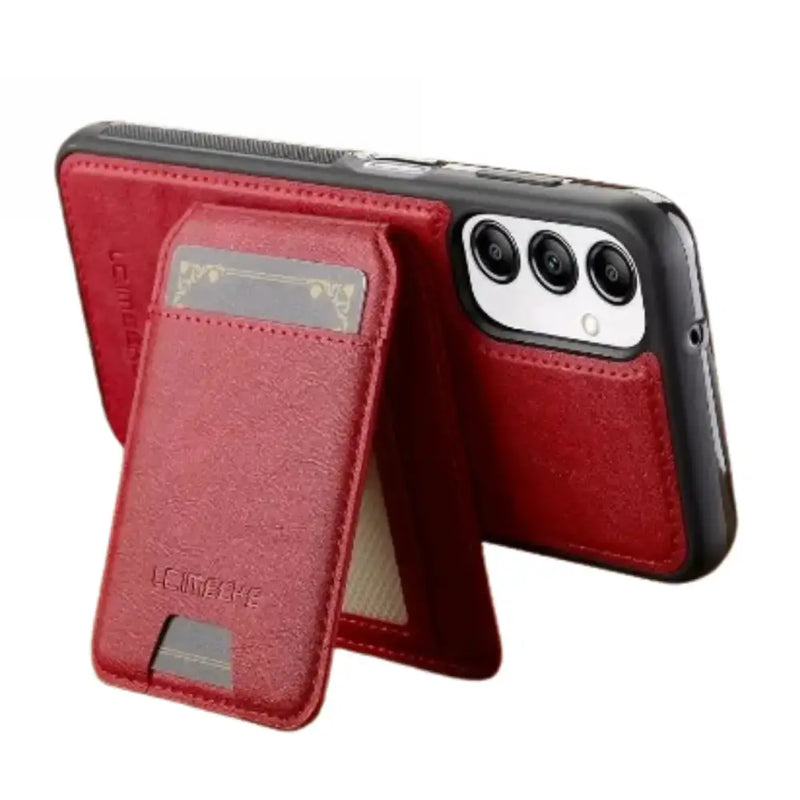 Habicare 9eight5 2-in-1 Leather Case for Samsung Series (Red) 2 In 1 Leather Wallet Case For Samsung Series Red