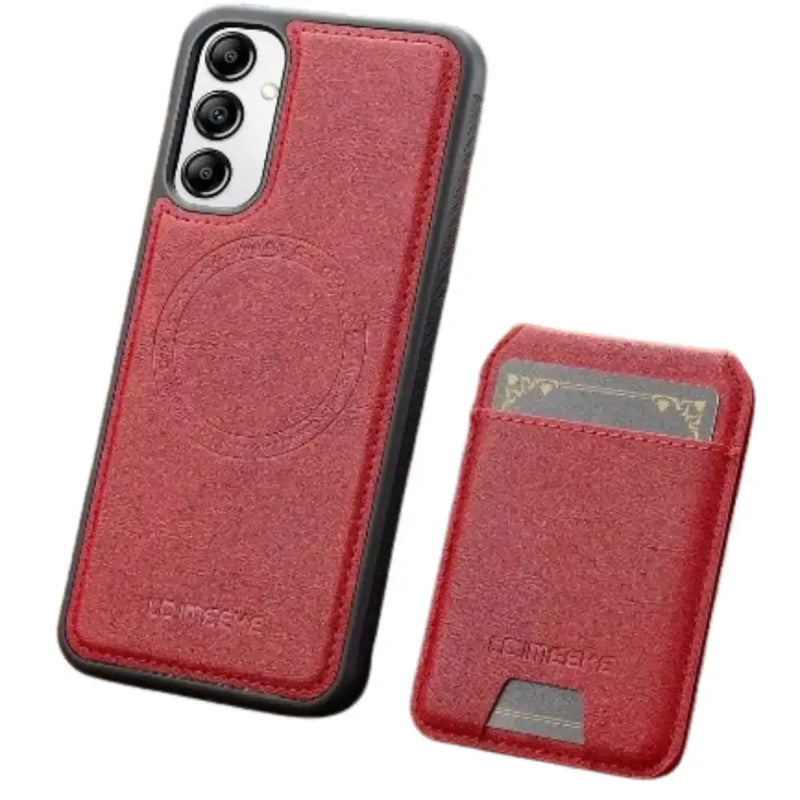Habicare 9eight5 2-in-1 Leather Case for Samsung Series (Red) 2 In 1 Leather Wallet Case For Samsung Series Red
