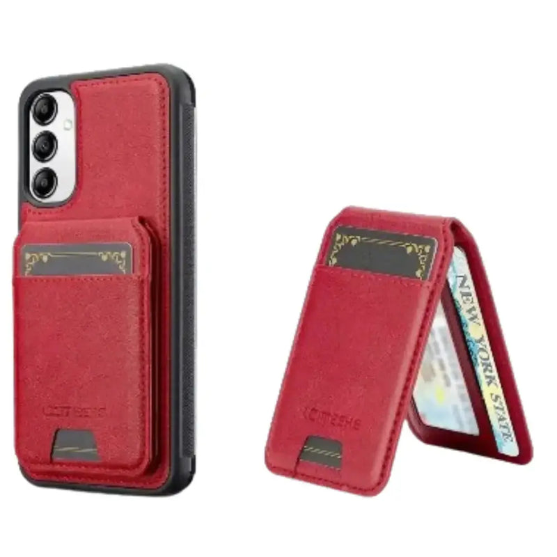 Habicare 9eight5 2-in-1 Leather Case for Samsung Series (Red) 2 In 1 Leather Wallet Case For Samsung Series Red