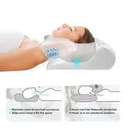 Habicare SS 2-in-1 Memory Foam Cervical Neck Pillow (different colours available) Two In One Memory Foam Cervical Neck Pillow