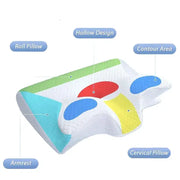 Habicare SS 2-in-1 Memory Foam Cervical Neck Pillow (different colours available) Two In One Memory Foam Cervical Neck Pillow