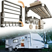 Habicare SS 2-Layer Foldable RV Wall-Mount Towel Rack (different sizes available) 2 Layer Foldable RV Wall Mount Towel Rack